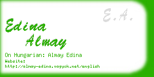 edina almay business card